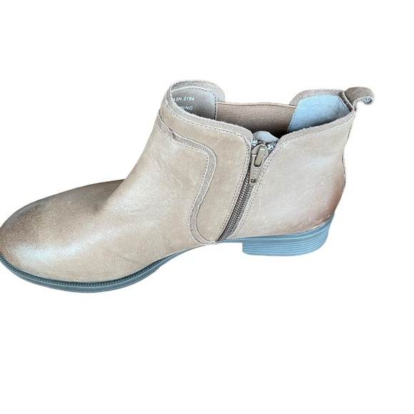 Obeo brown ankle boots unlike side zipper size 8.5 narrow burnished toe - Picture 6 of 16